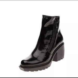 Opening ceremony patent leather ankle boots 36